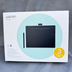 Wacom Intuos CTL-6100WL Bluetooth Graphics Tablet Medium Pistachio Pen Cable